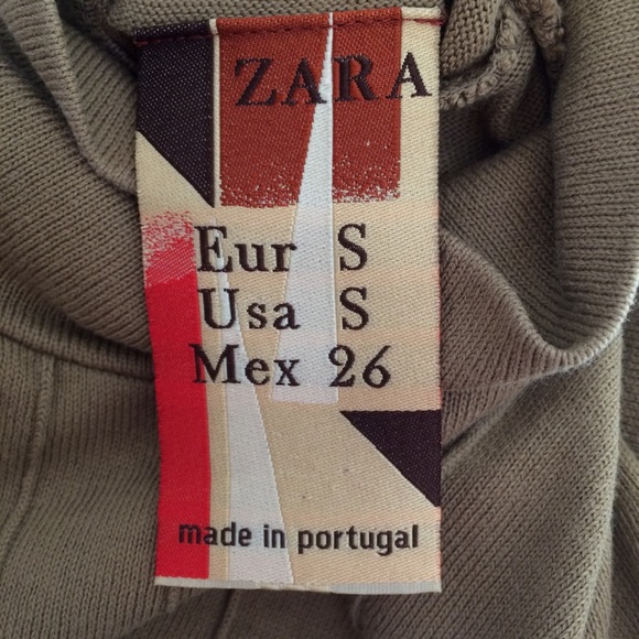 ZARA CAP PUFF SLEEVE HIGH NECK BLOUSE TOP - Picture 6 of 8